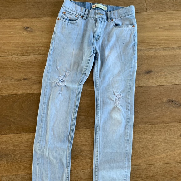Mens or Boys Levi’s 511 Slim Jeans, Distressed Pants, Size 28 x 28 16REG - Picture 2 of 10